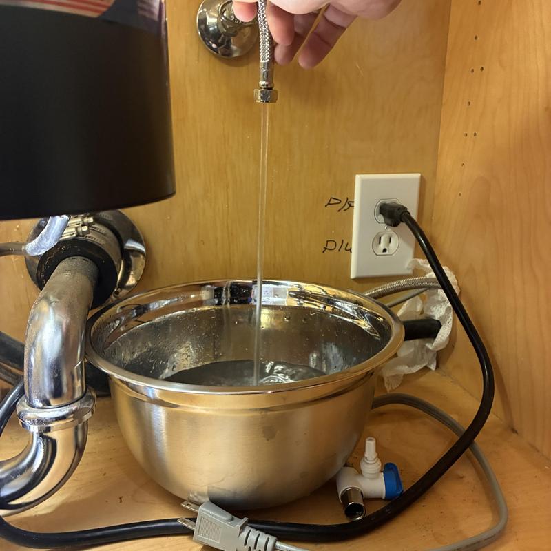 Grohe kitchen faucet flow restoration under sink