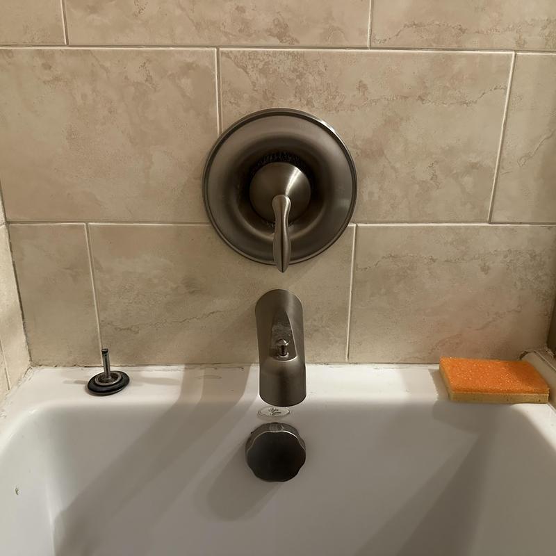 Tub spout and diverter replacement in bathtub area