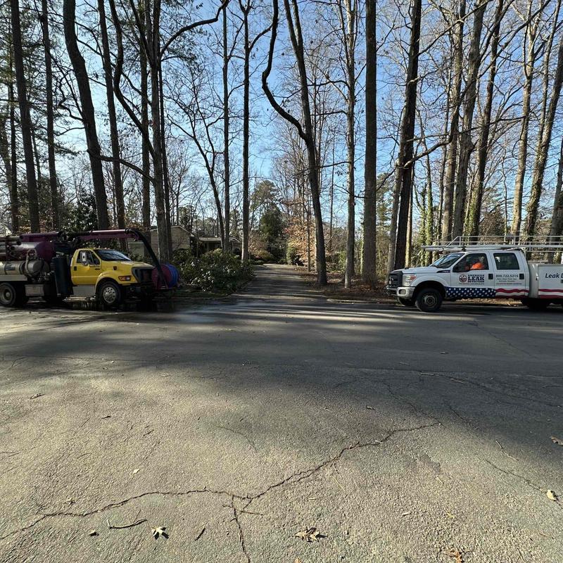 Water meter valve inspection with vac truck and service van Water meter valve inspection with vac truck and service van