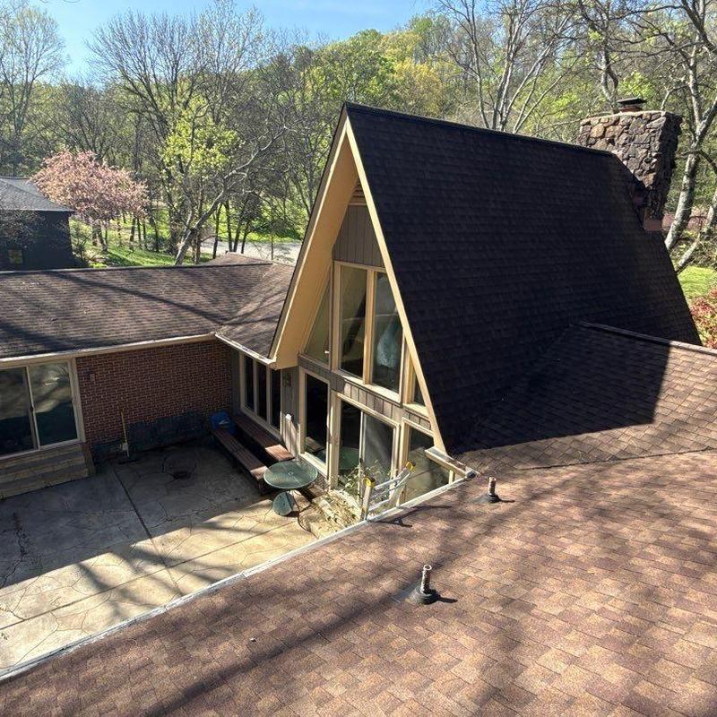 Asphalt shingle roof inspection for hail damage in Brentwood