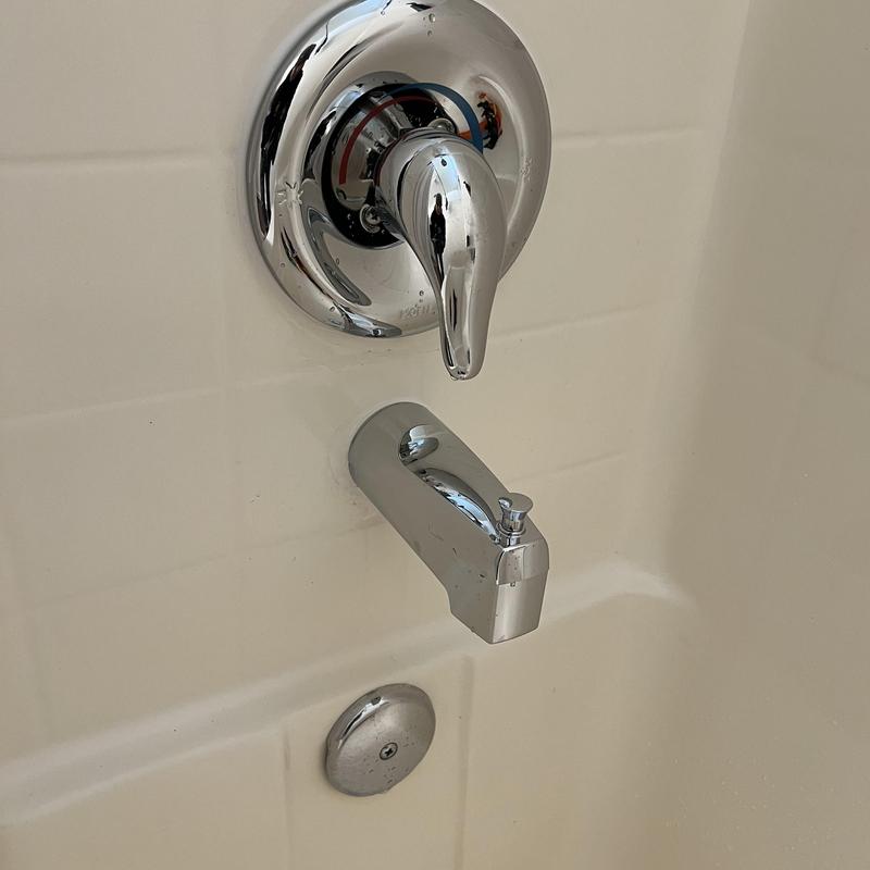 Moen Positemp shower valve with chrome trim kit