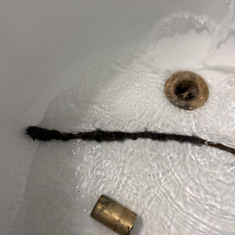 Bathtub drain clog removal with hair blockage in San Francisco