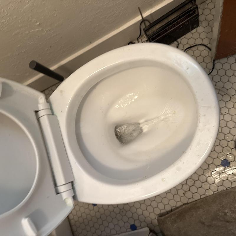 Toilet bowl flushing with water flow restoration
