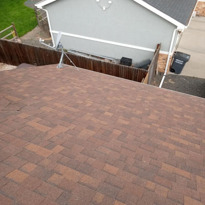 Asphalt shingle roof with no visible hail damage Asphalt shingle roof with no visible hail damage