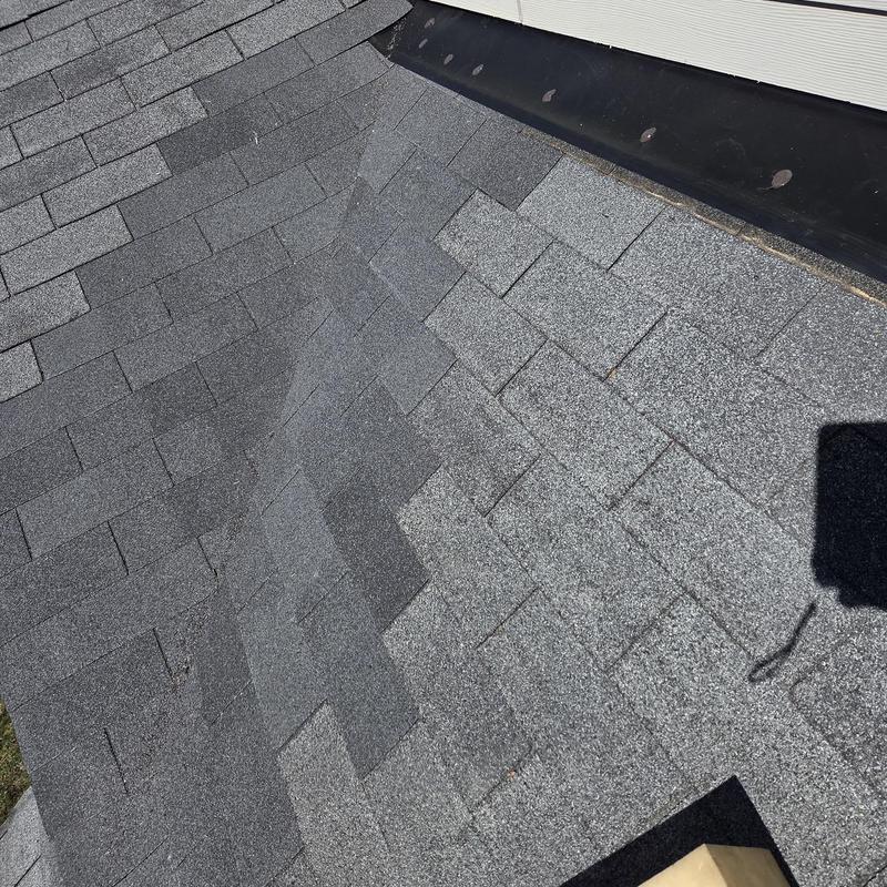 Roof valley and wall flashing with caulked mechanicals