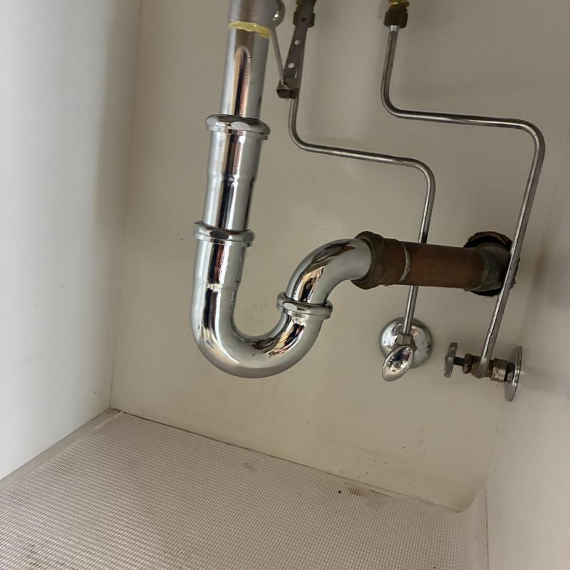 Basin sink P-trap and pop-up drain assembly replacement