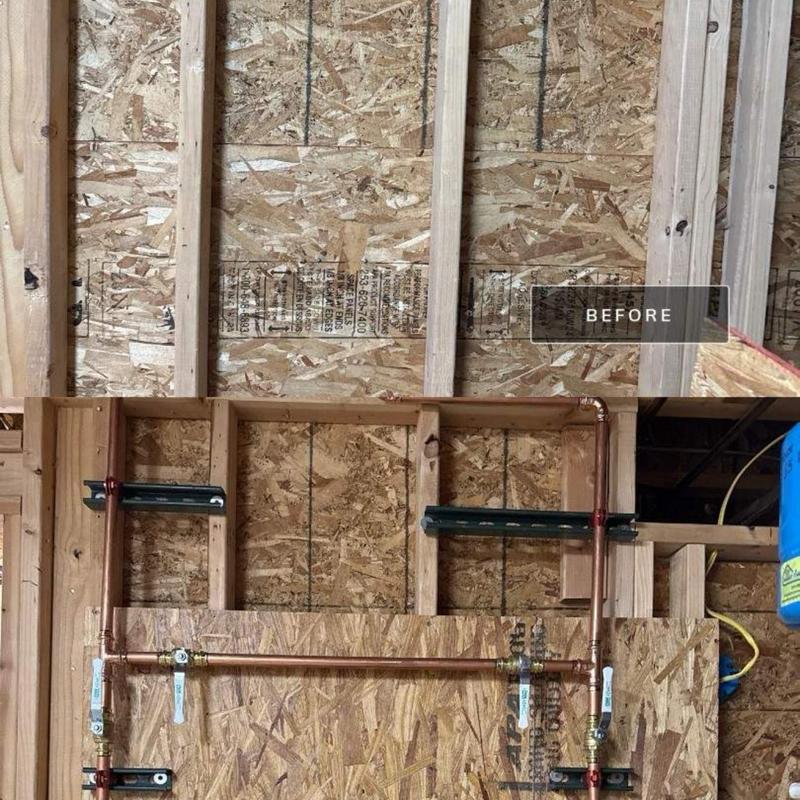 Two-filter water filtration system with bypass installation