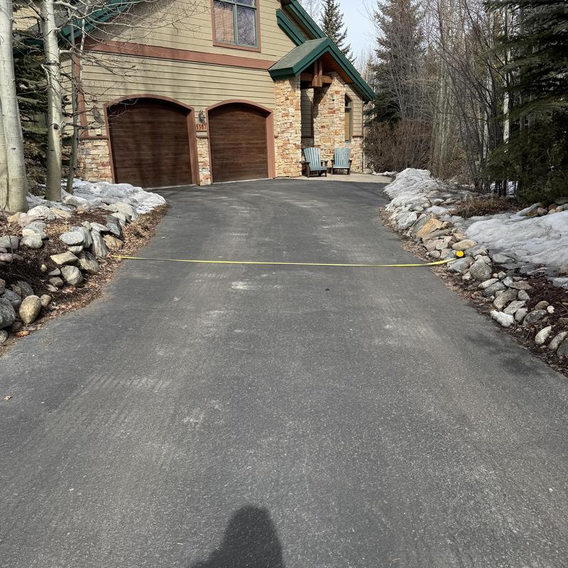 Driveway measurement for roofing material delivery in Dillon Driveway measurement for roofing material delivery in Dillon