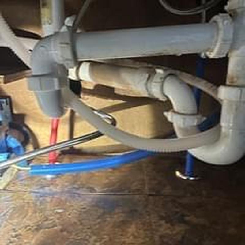 Kitchen sink shut off valves with new piping installation