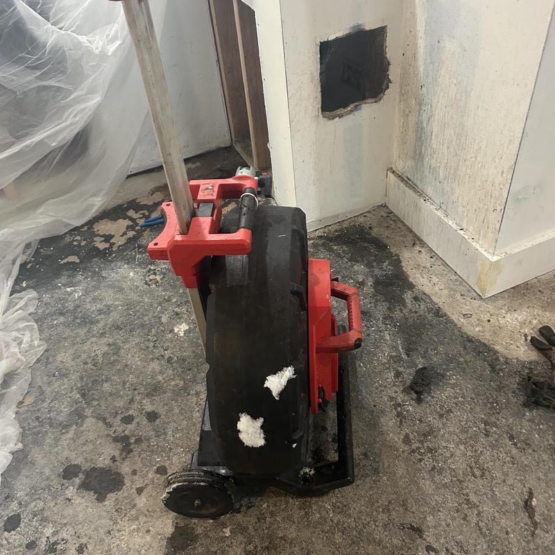 Main line sewer inspection camera in residential home