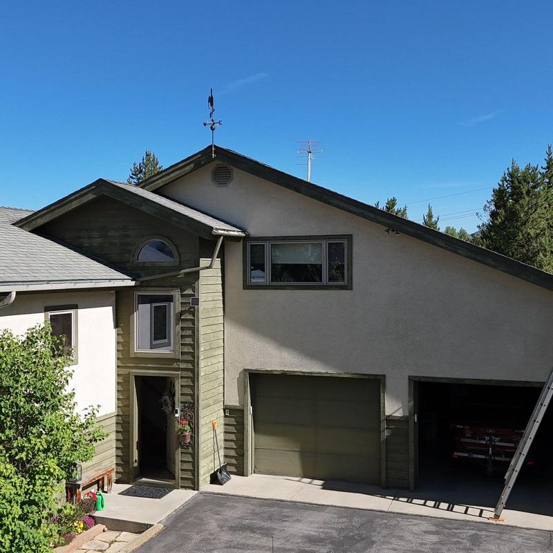 Asphalt shingle roof inspection on residential home Asphalt shingle roof inspection on residential home