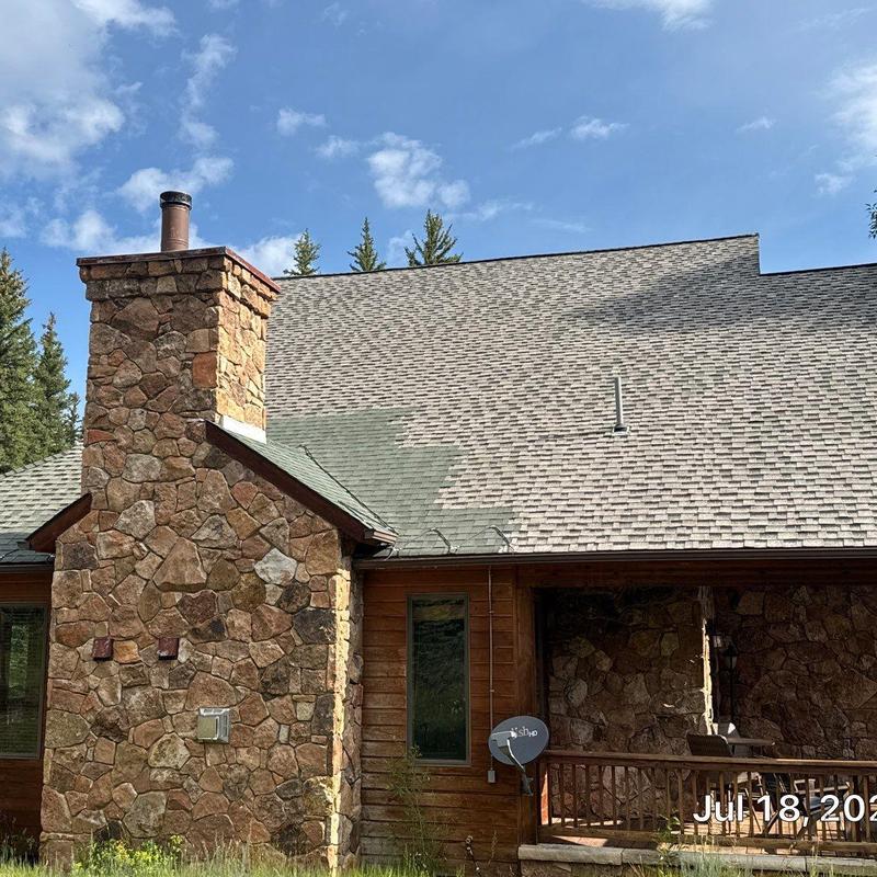 Asphalt shingle roof with heat tape inspection in Keystone Asphalt shingle roof with heat tape inspection in Keystone