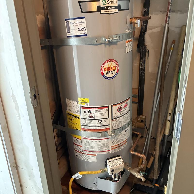 50-gallon water heater gas valve and burner replacement