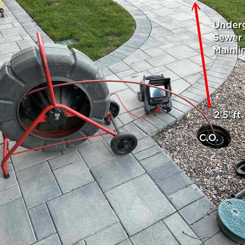 Underground sewer mainline camera inspection equipment
