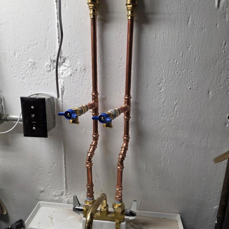 Copper pipe water valves with ball valve replacements