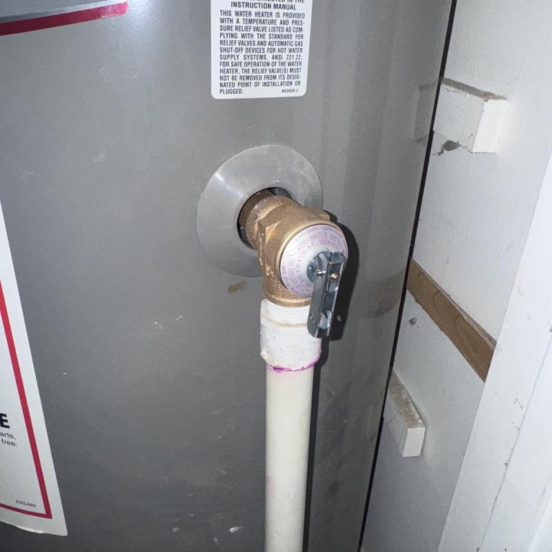 Rheem water heater relief valve replacement