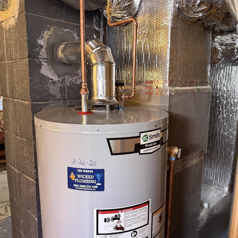 AO Smith water heater with new copper piping installation AO Smith water heater with new copper piping installation