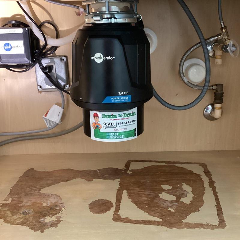 Insinkerator garbage disposal installation under sink