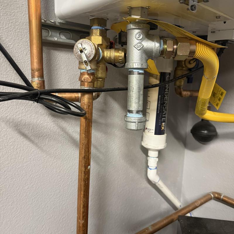 Navien 240A recirculation pump and copper piping installation