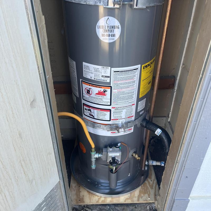 Water heater installation in manufactured home closet