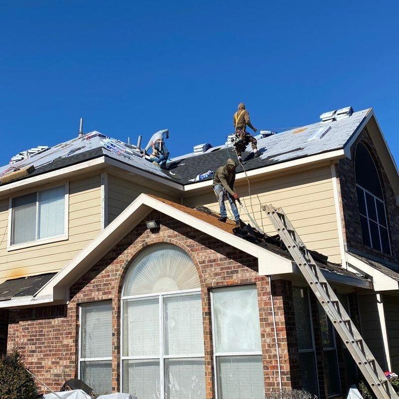 GAF Timberline HDZ shingle roof installation in Plano GAF Timberline HDZ shingle roof installation in Plano