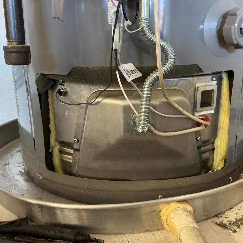 Water heater burner assembly installation and wiring