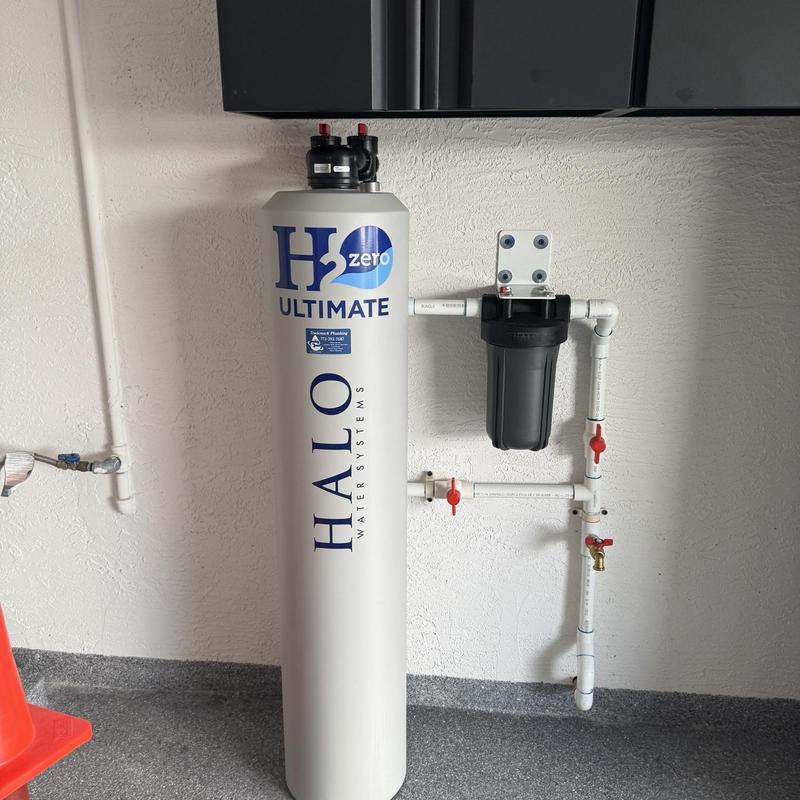 Halo whole house water filtration system installation