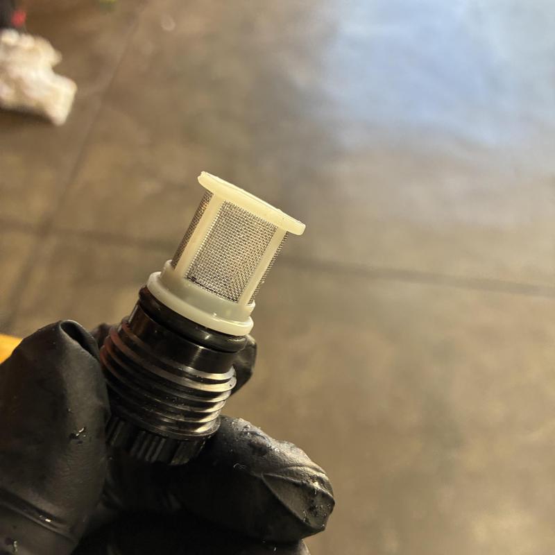 Tankless water heater inlet filter cleaning