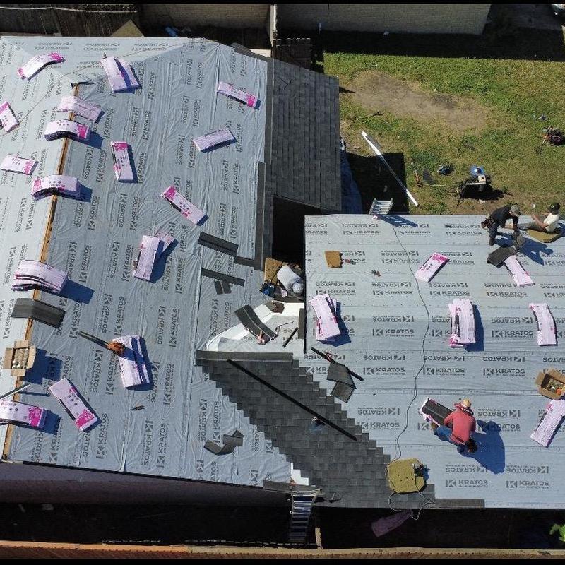 Owens Corning shingles installation on residential roof