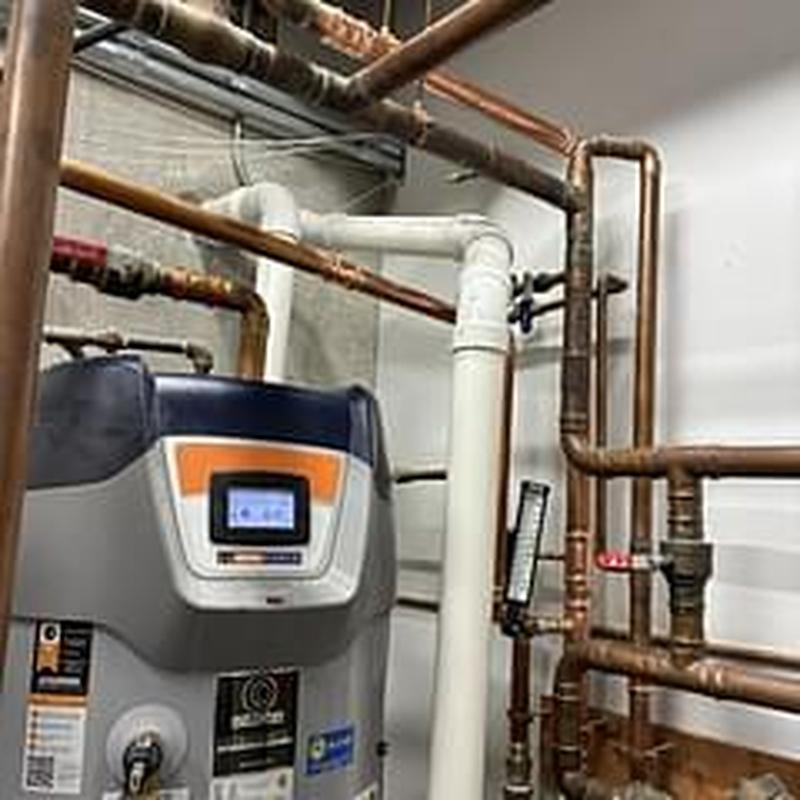 125 HP recirculation pump and new mixing valves installation