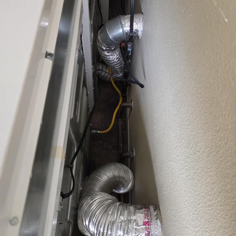 Gas manifold with black iron 90 elbow and piping