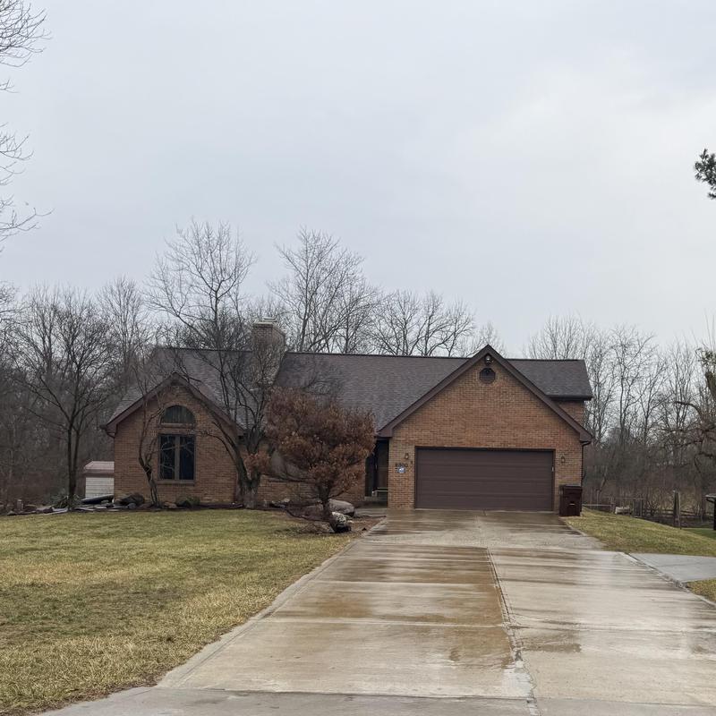 Asphalt shingle roof inspection on residential home Asphalt shingle roof inspection on residential home