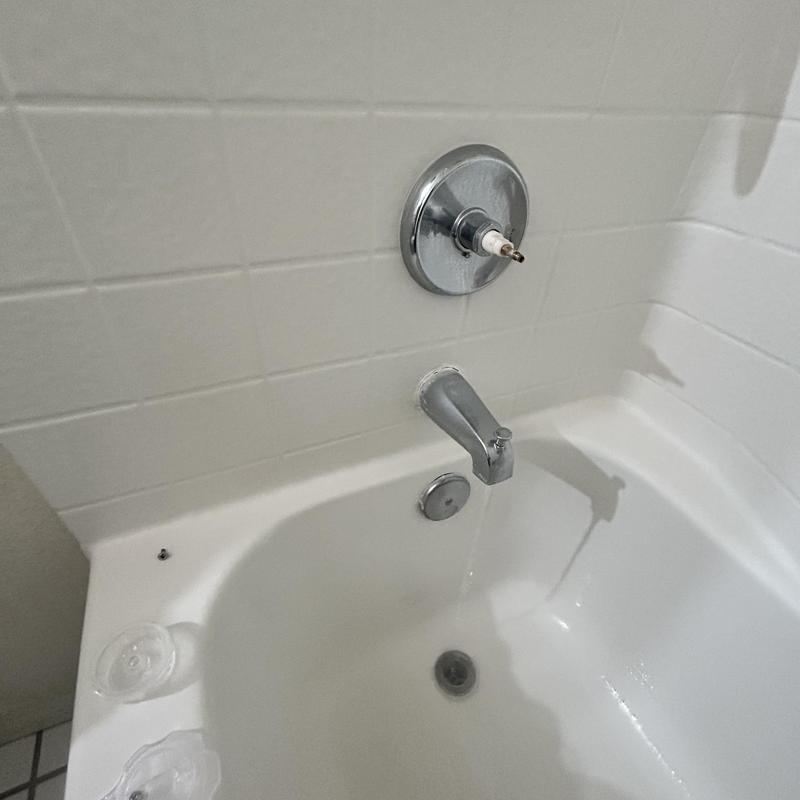 Moen shower valve and tub spout installation in tub