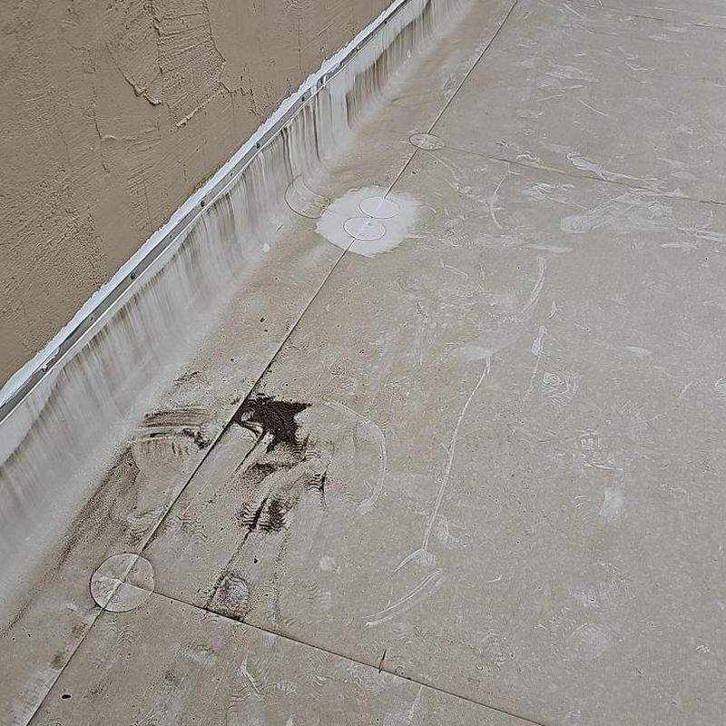 TPO flat roof seams with patch repair in Golden CO TPO flat roof seams with patch repair in Golden CO