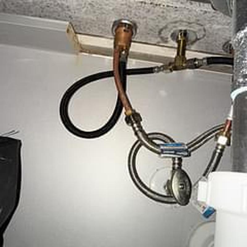 Shower valve with integral stops and ball valves installed