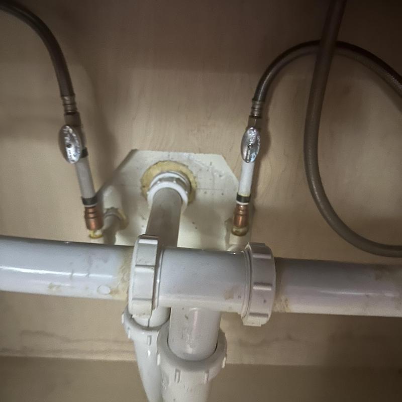 Kitchen sink shut-off valves and faucet cartridge replacement