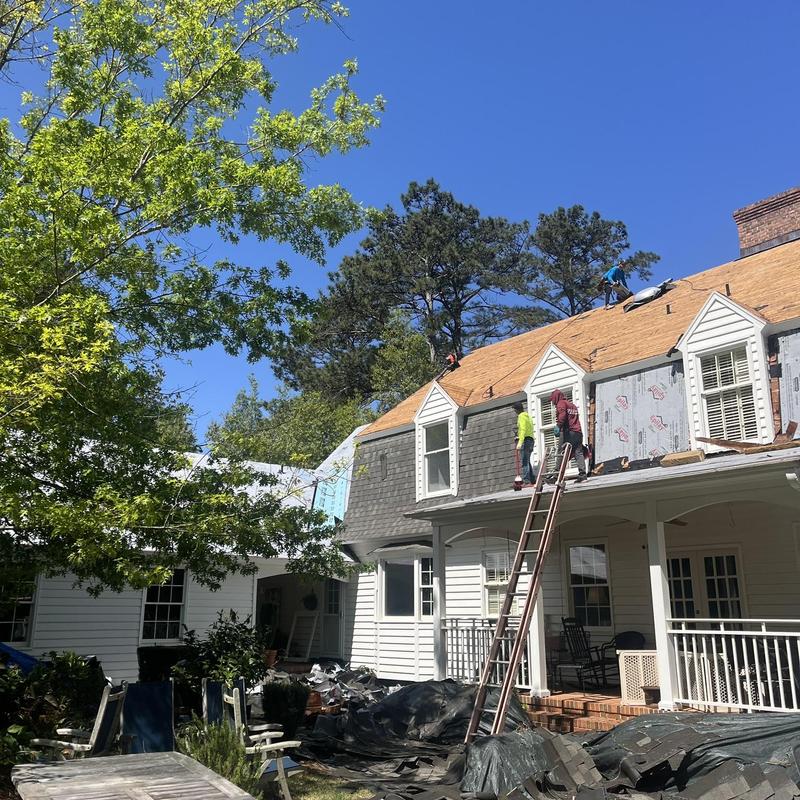 Owens Corning Duration Driftwood mansard roof installation Owens Corning Duration Driftwood mansard roof installation