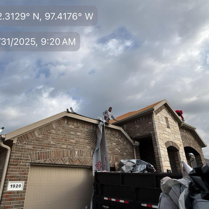 GAF Timberline Armorshield II roof installation in progress