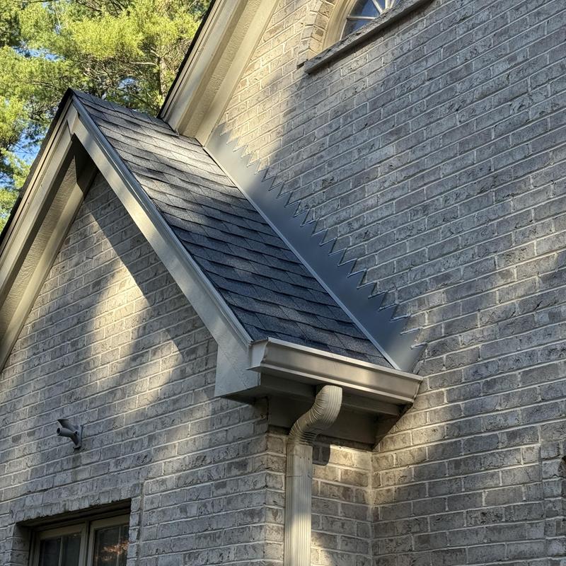 Atlas Pinnacle Pristine asphalt roof and gutter system