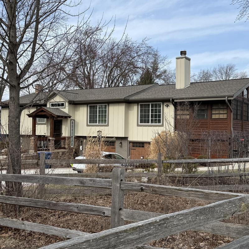 James Hardie siding and insulated soffit on residential home