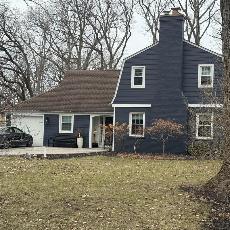 James Hardie siding on two-story house exterior