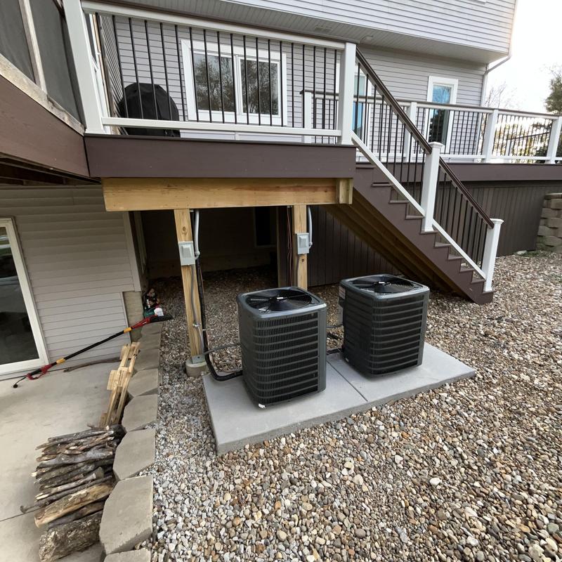 Goodman high-efficiency air conditioning units installation