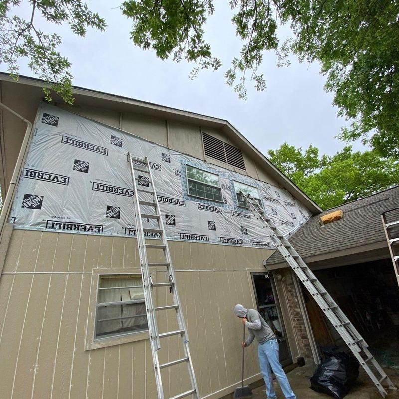 LP SmartSide siding with vapor barrier installation