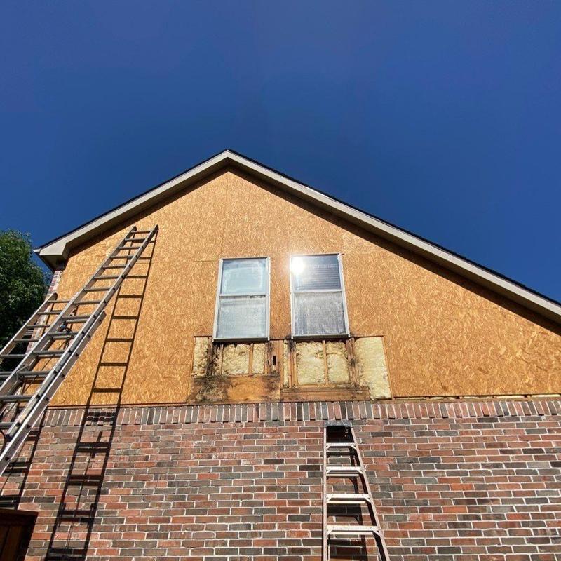 LP SmartSide siding with water-damaged sheathing panels