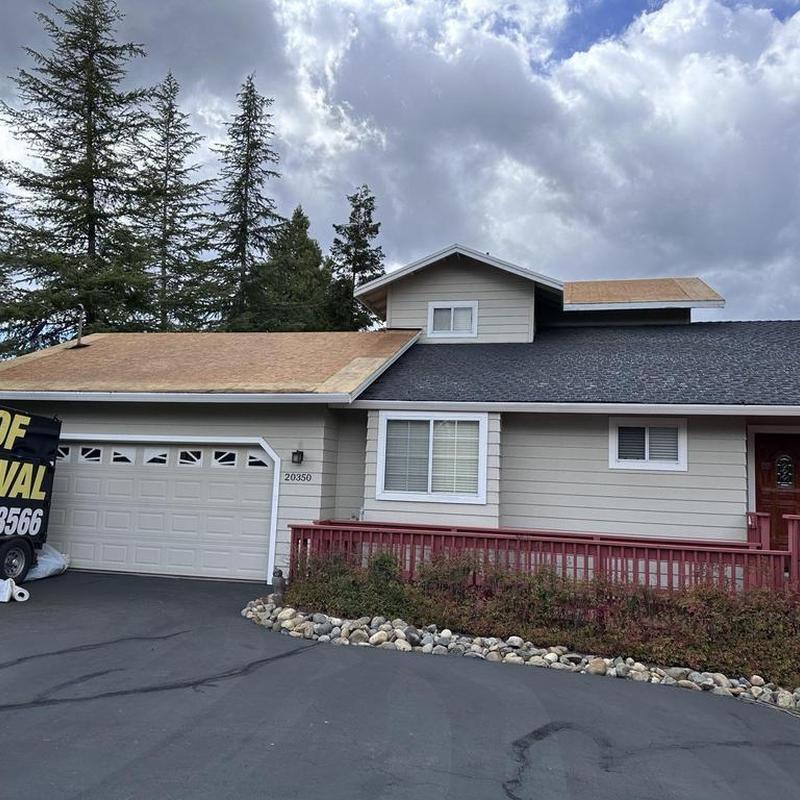 GAF lifetime asphalt roof installation Groveland CA