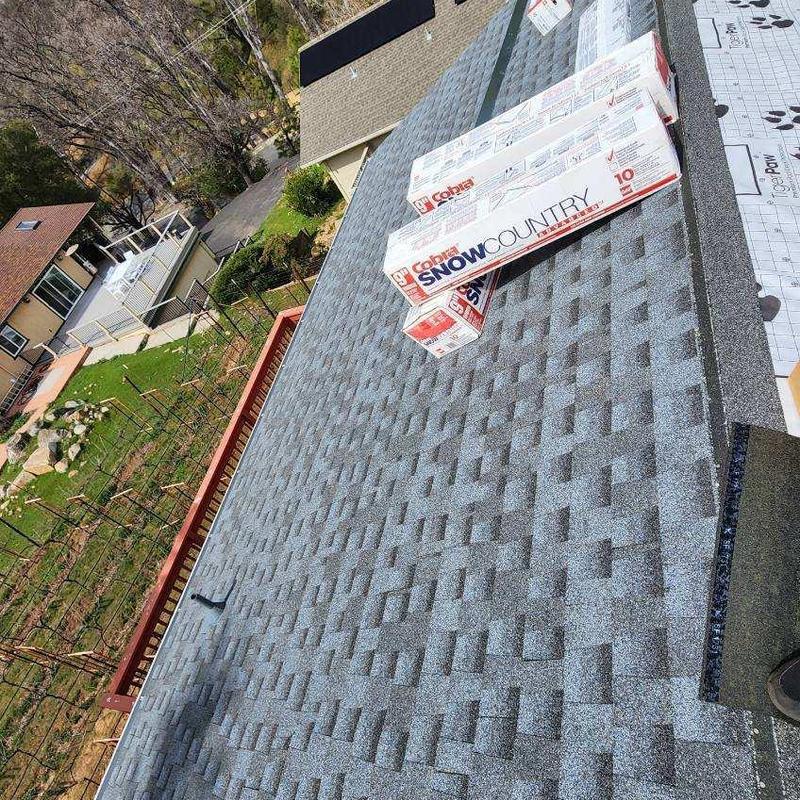 GAF Lifetime asphalt shingles on residential roof