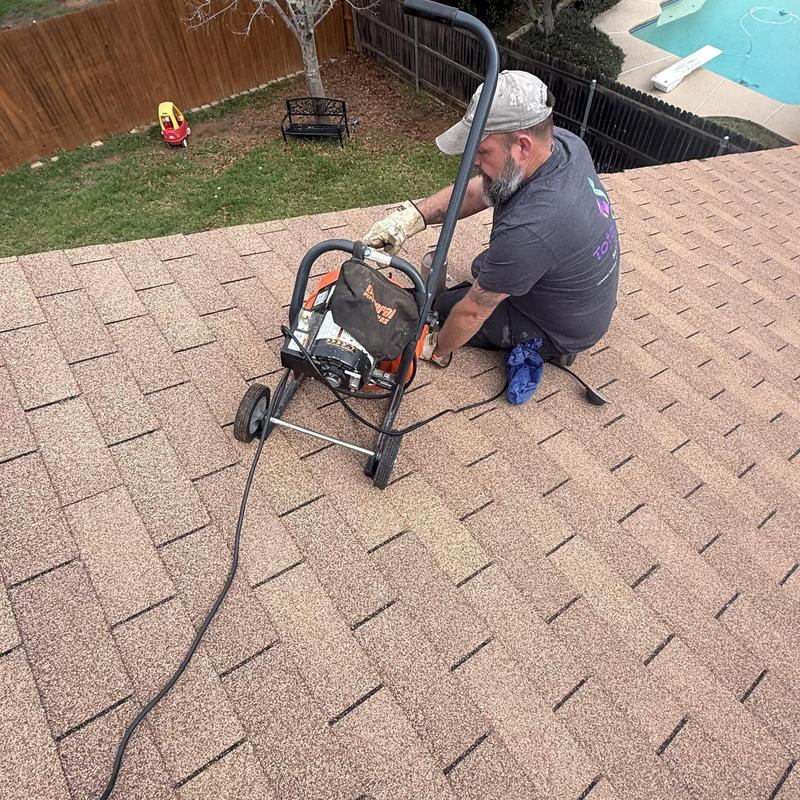 Sewer vent stack inspection with drain camera on roof