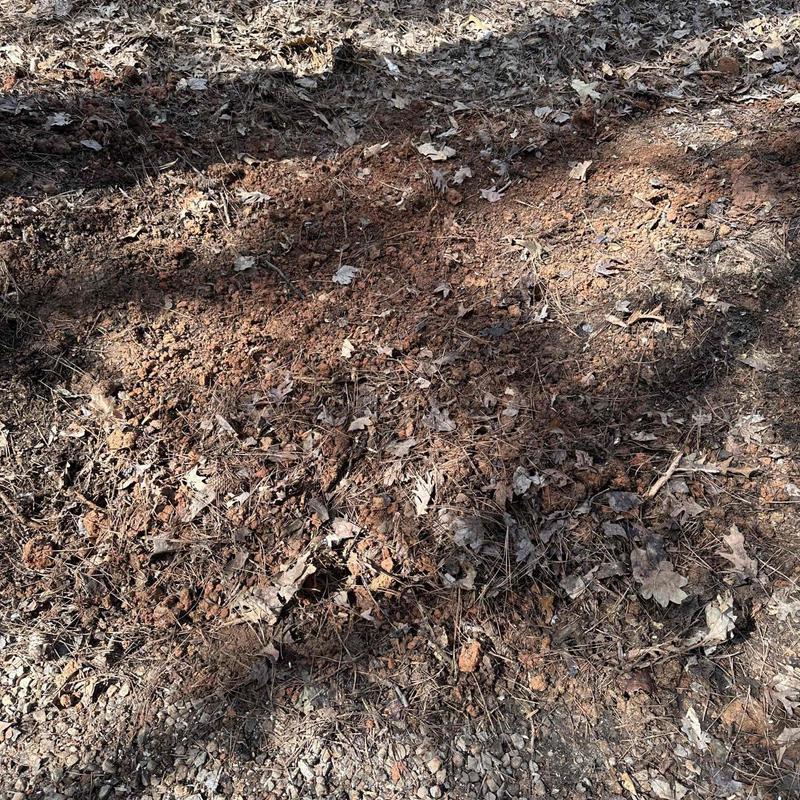 Underground PVC pipe excavation site with exposed soil Underground PVC pipe excavation site with exposed soil