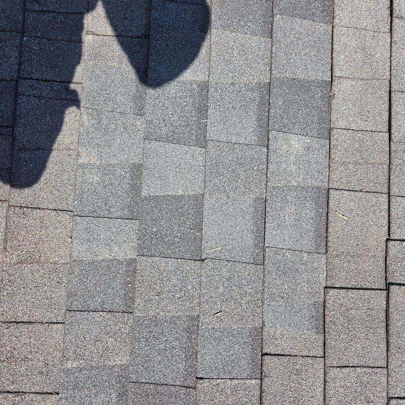 Roof shingles with new zipper boot replacement