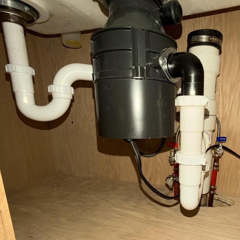 Badger InSinkErator garbage disposal with plumbing
